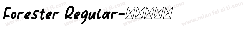 Forester Regular字体转换
